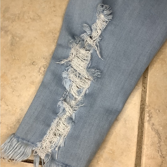 Women Fashionable Pants High Elastic Lifting Slim And Hole Sweat Pant - Picture 4 of 10